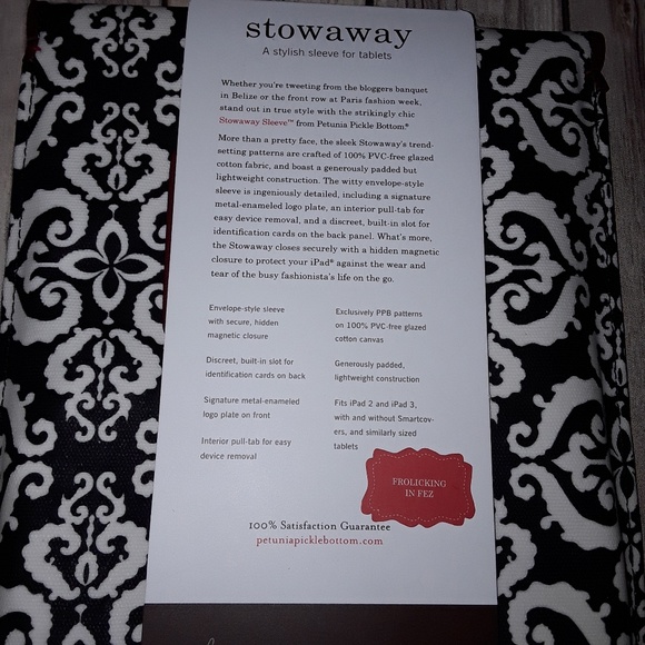 Stowaway iPad sleeve fits ipad 2 and iPad 3 - Picture 4 of 4